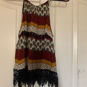 Cute tie back tank top